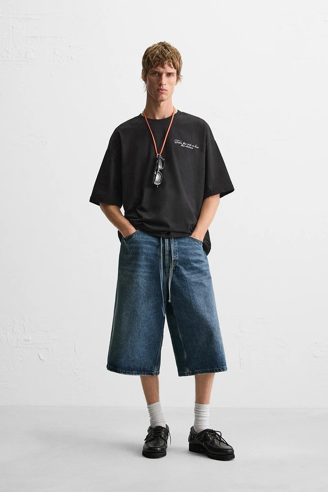 PRINTED TEXT T-SHIRT
