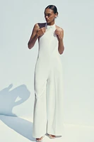 OPEN BACK LONG JUMPSUIT