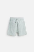 BERMUDA JACQUARD EFFET FROISSÉ