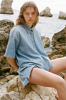 SHORT BOXER EN JEAN TRF