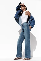 HIGH-WAISTED TRF MOM FIT JEANS