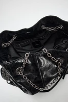 ROCK BUCKET BAG WITH CHAIN STRAP