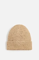 TEXTURED KNIT FLECKED HAT