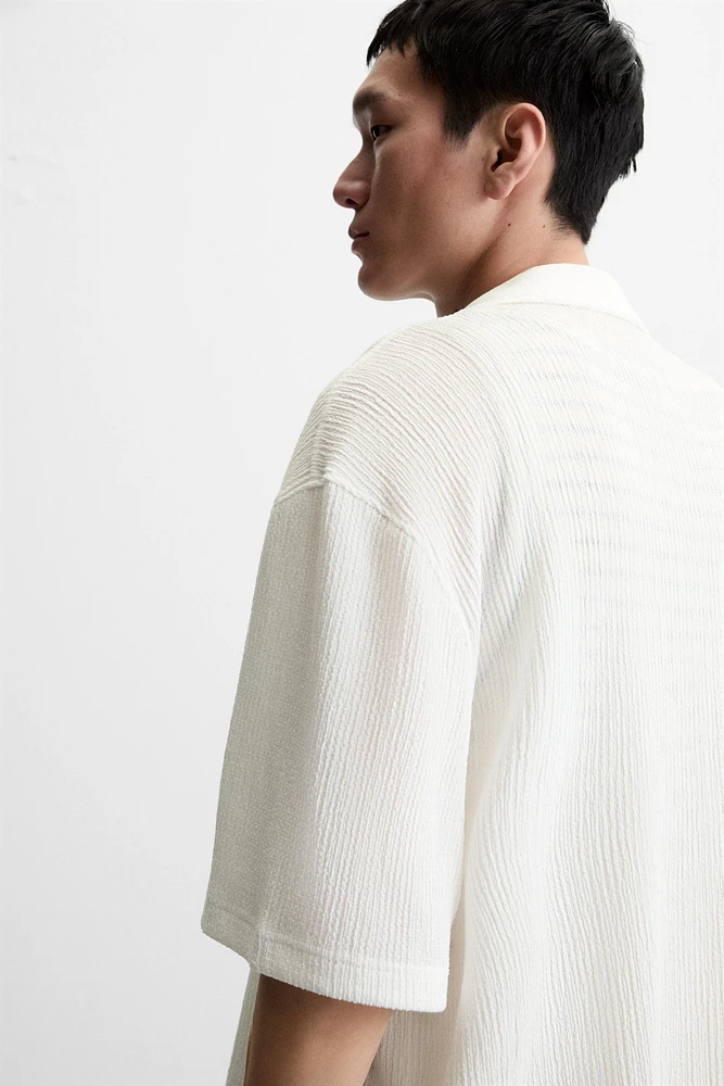 CHEMISE STRUCTURÉE DÉLAVÉE