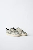 TENNIS EN COTON ANIMAL PRINT
