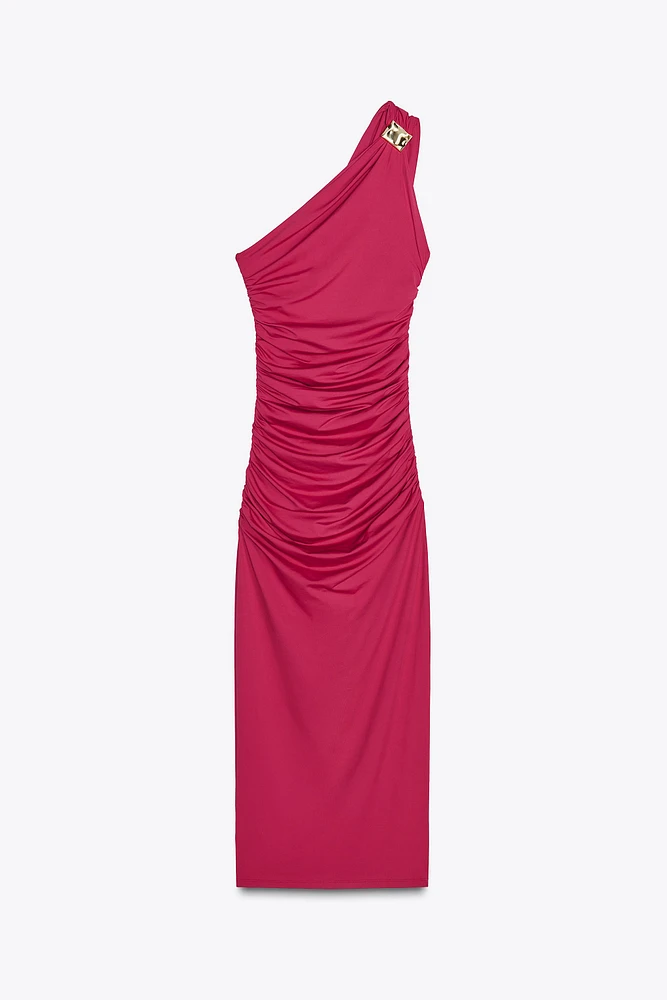 ROBE ASYMÉTRIQUE DRAPÉE