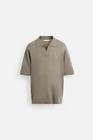 VISCOSE KNIT POLO SHIRT