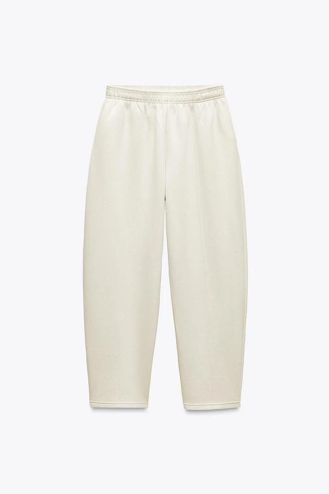 TAPERED PLUSH PANTS