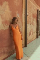 ROBE MI-LONGUE SATINÉE