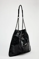 ROCK BUCKET BAG WITH CHAIN STRAP