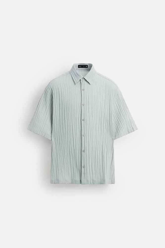 CHEMISE JACQUARD EFFET FROISSÉ