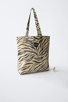 Zebra Print Tote Bag