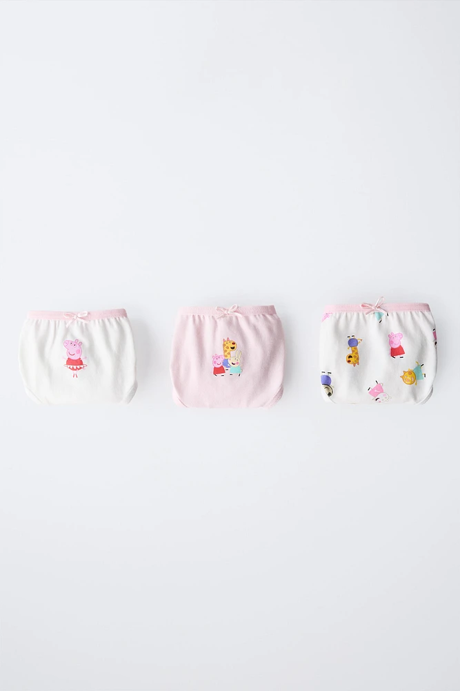 2-6 ANS/ LOT DE TROIS CULOTTES PEPPA PIG ™