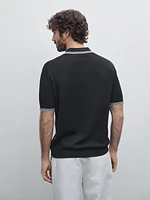100% cotton knit polo shirt