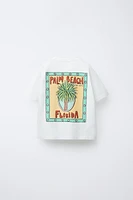 T-SHIRT IMPRIMÉ PALMIER