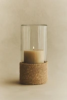 LANTERNE VERRE NON RECYCLABLE ET JUTE