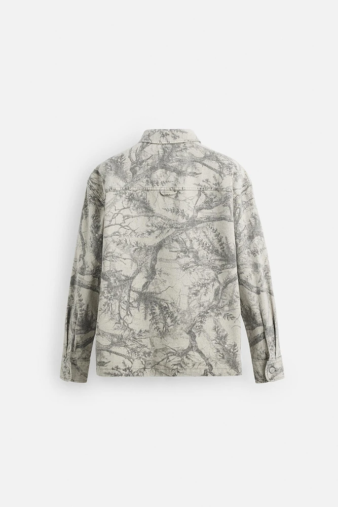 ABSTRACT PRINT OVERSHIRT