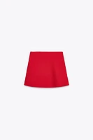 PLAIN KNIT MINI SKIRT