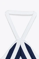 TOP HALTER RAYURES