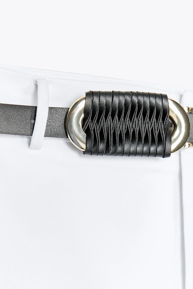 JUPE MIDI DROITE CEINTURE