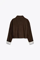 LINEN BLEND SHORT JACKET