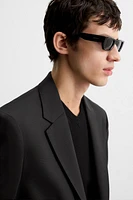 100% WOOL SUIT BLAZER