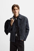 STRIPED JACQUARD JACKET