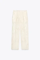 SEQUIN STRAIGHT LEG PANTS