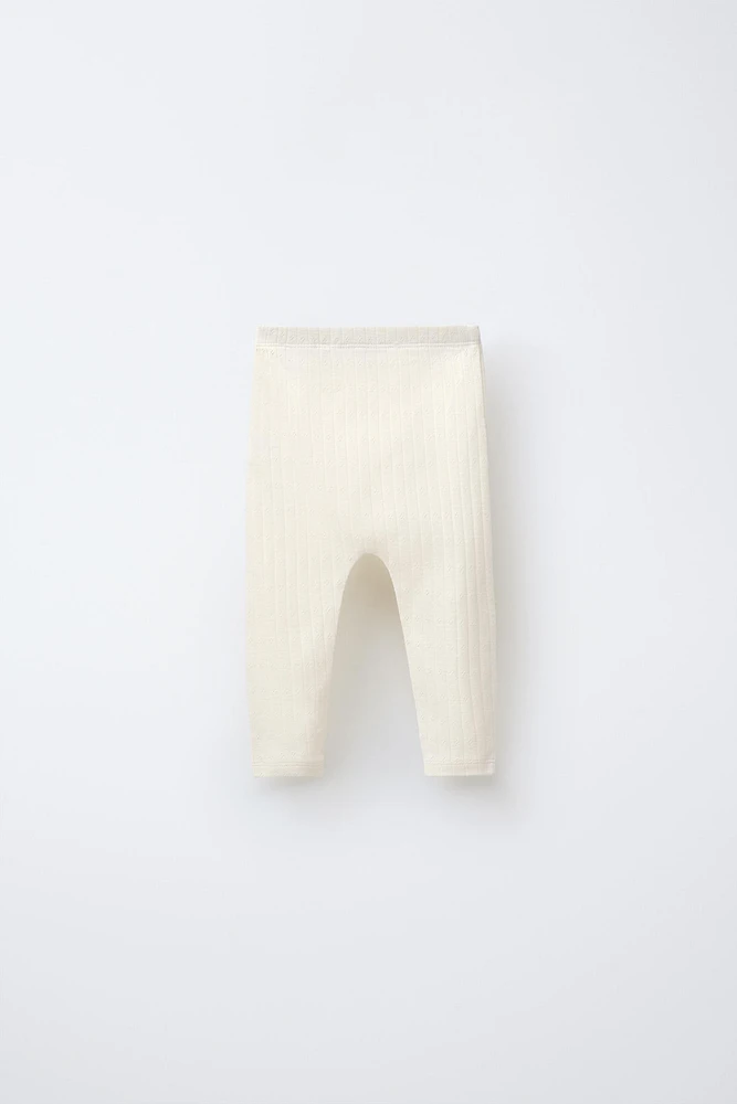 LOT DE DEUX LEGGINGS DENTELLE IMPRIMÉS