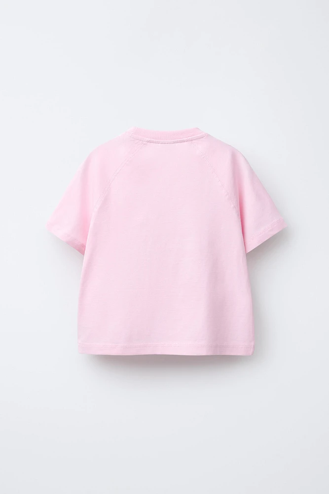 PRINTED RAGLAN SLEEVE T-SHIRT