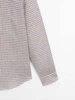 Regular fit check shirt