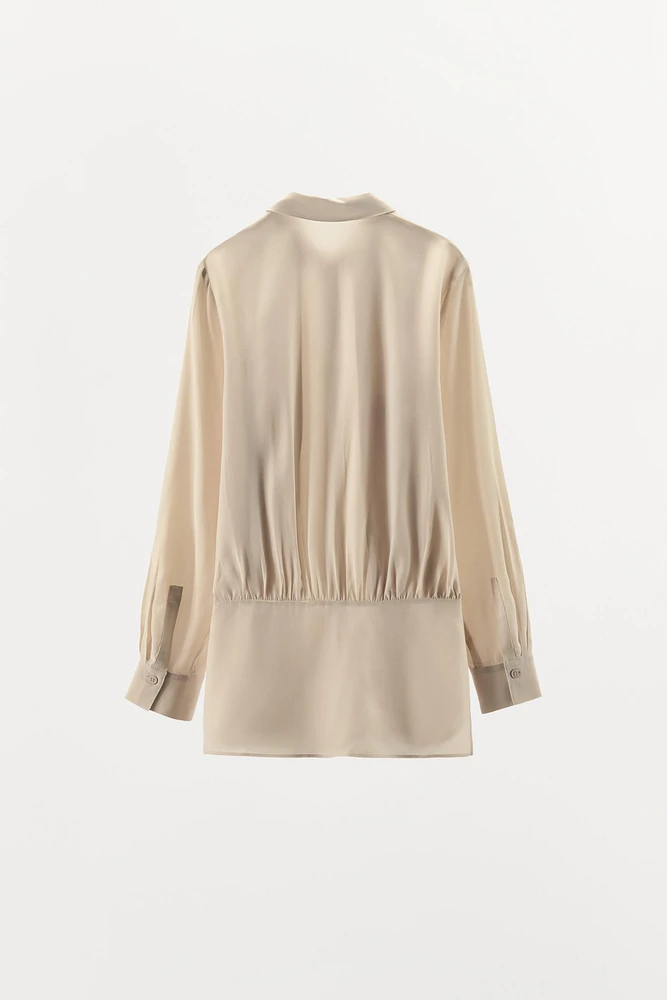 CHEMISE VISCOSE 100 % PLIS