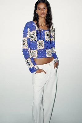 SEQUIN CROCHET JACKET