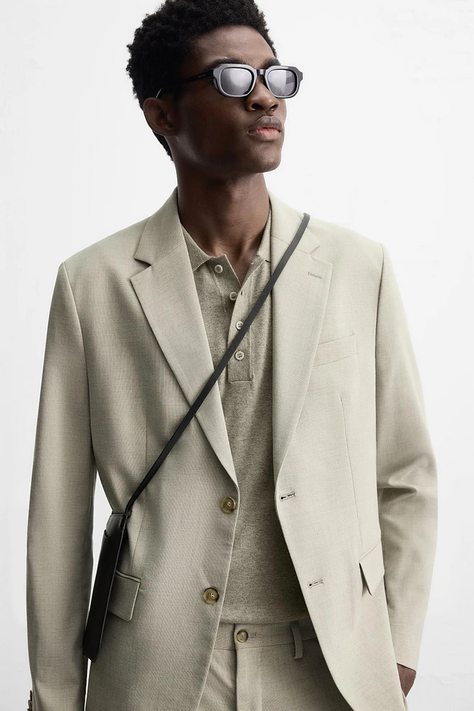 BLAZER COSTUME À CARREAUX