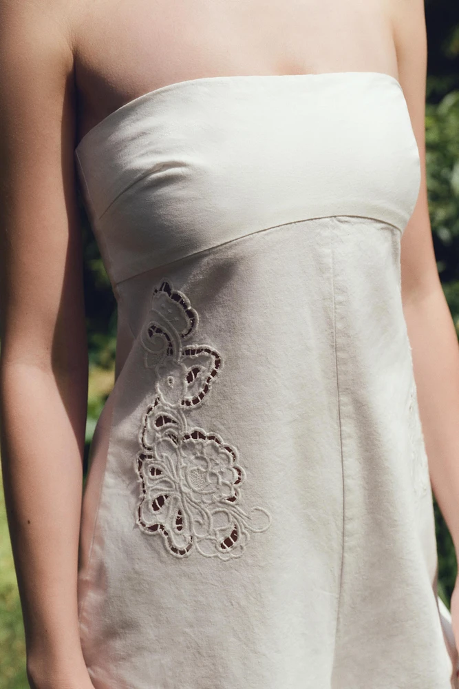 LONG EMBROIDERED JUMPSUIT