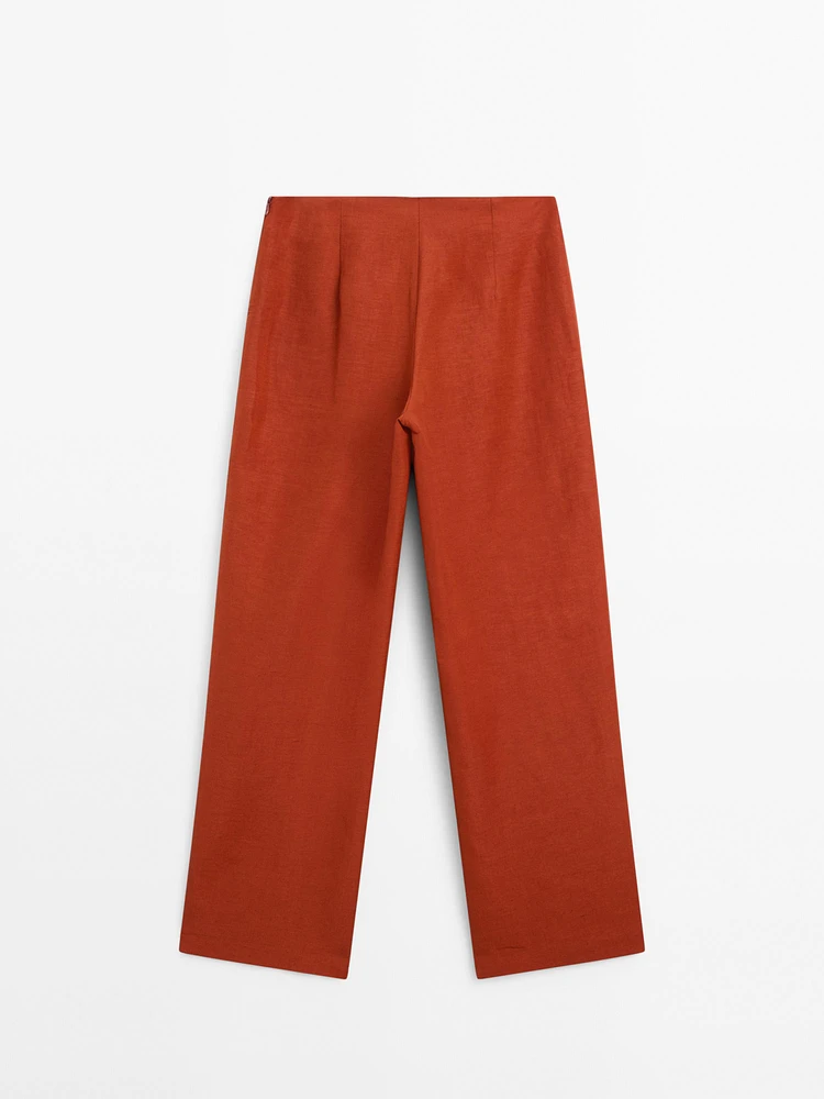 Pantalon fluide lin
