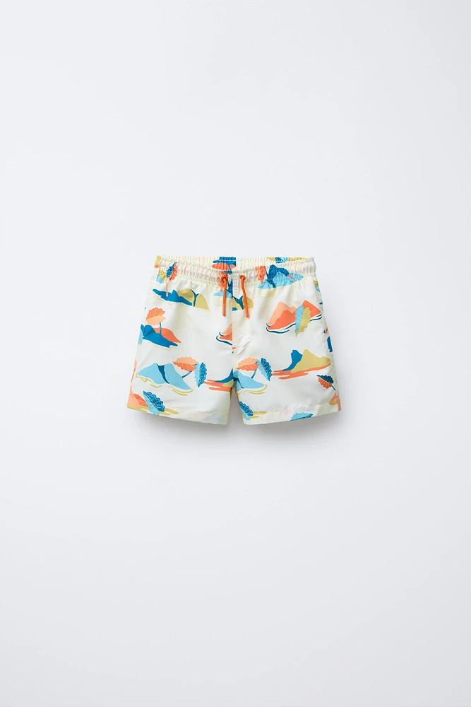 6-14 YEARS/ ISLANDS SWIM SHORTS