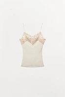 100% WOOL LACE TOP