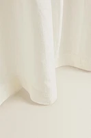 HIGH OPACITY WHITE LINEN CURTAIN