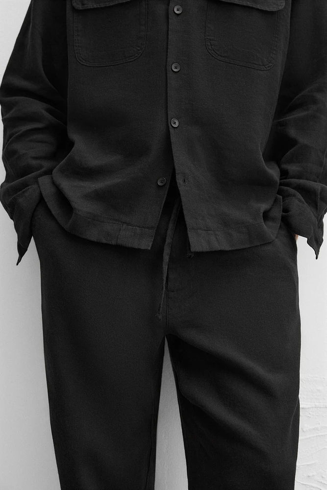 PANTALON LIN ET COTON