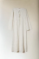 ROBE LONGUE COTON DENTELLE