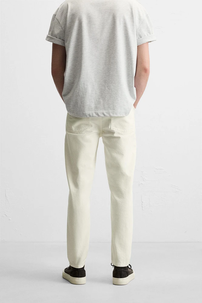 SLIM CROPPED FIT JEANS