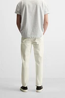 SLIM CROPPED FIT JEANS