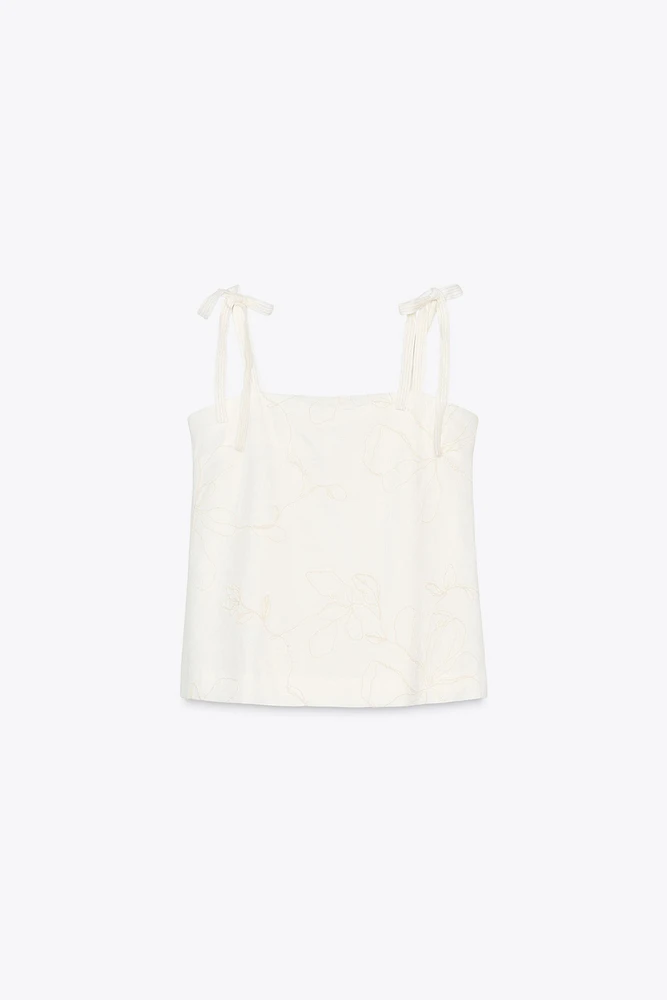 ZW COLLECTION EMBROIDERED TOP