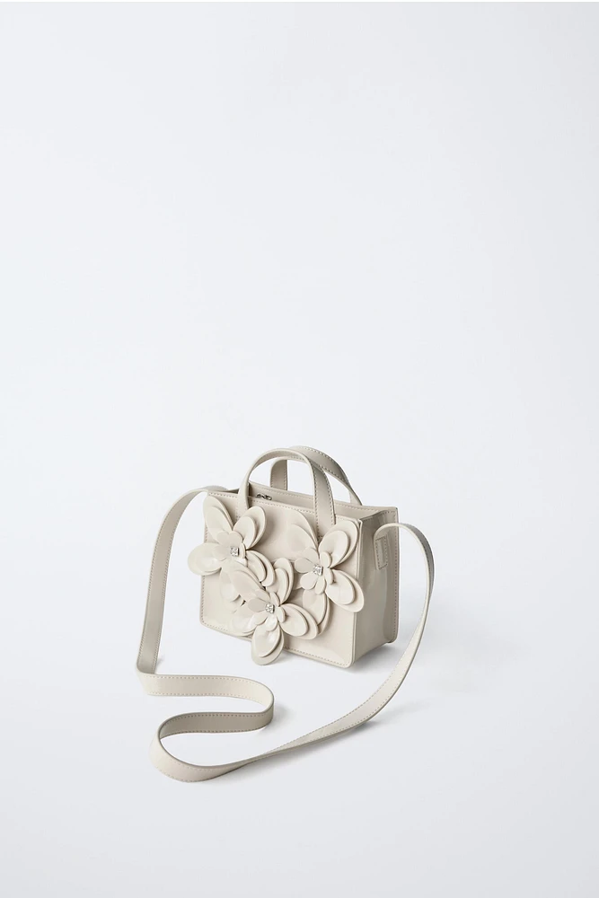 SAC BANDOULIÈRE FLEURS 3D