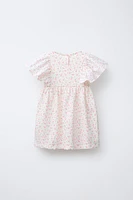 RUFFLED COMBINATION DRESS