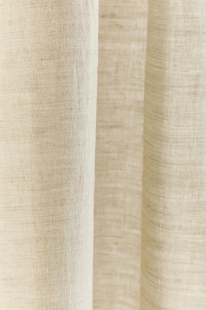 MEDIUM OPACITY FADED LINEN CURTAIN