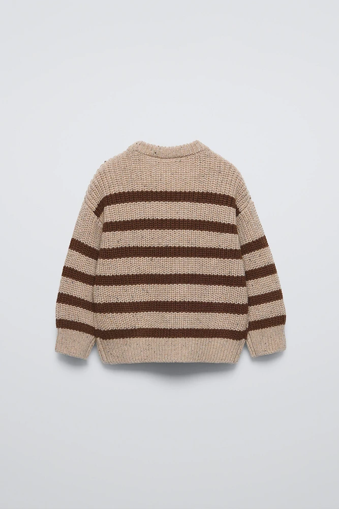 STRIPED KNIT SWEATER