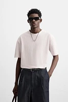 RELAXED FIT STRUCTURED T-SHIRT