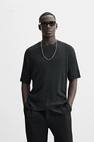 JACQUARD KNIT T-SHIRT